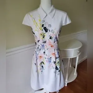 Ted Baker London Dresses Ted Baker White Floral Fit Flare